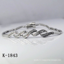 Fashion 925 Silver CZ Bracelet Jewelry (K-1843. JPG)